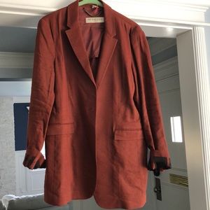 Burberry London burnt orange blazer size 6